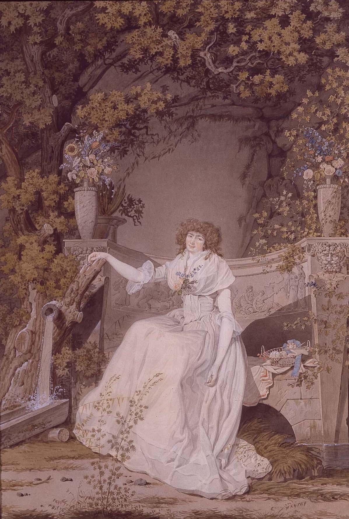 Madame Etienne Sayou, the Artist's Sister-in-Law, Seated in a Park